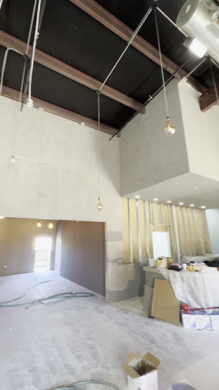 Construction wide walkthrough video